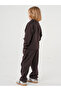 Boy's Pocket Brown Soft Modal Tracksuit Set - 4