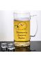 If It Doesn'T Work Out, You Won'T Drink It President Written Glass Beer Cup – Humorous Gift Mug - 2