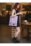 Christmas New Year Design, Lilac Tote Bag Cloth Bag, Pinterest Bag, Book Bag, Y2K Bag - 2
