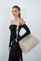 Women's Suede Strap Casual Shoulder Bag Mink - 5
