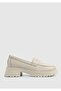 Ecru Leather Women's Shoes