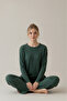 Cotton Thick Winter Stripe Ribbed Interlock Knitted Pajama Set - 4