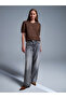 10831 V-Neck Short Sleeve Knitwear Sweater-Brown - 5