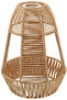 LIGHTINGS Vintage Rattan Lampshade Handwoven Light Cage Decorate - 2