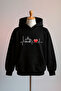 Coffee Printed Cotton 3 Thread Oversize Sweatshirt