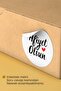 Bon Appetit Written Sticker Restaurant Food Takeout Shipping Packaging Label - 4X4Cm 70 Pieces - 3
