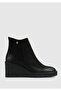 Black Leather Women's Bootie