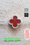 🍀 Four Leaf Clover Steel Bracelet 🎨   Burgundy Silver Small - 2