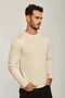 Mens Solid Long-Sleeve Sweater - 4