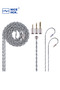 Flat 0.78mm 2Pin NICEHCK BlueLuna Silver Plated OFC Flat 2Pin HiFi Earphone Upgrade IEM Cable 3-in-1 - 8