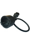كابل UPS PDU أسود آخر 3P من IEC C14 إلى كابل تمديد طاقة مقبس Schuko الأوروبي بطول 30 سم من Schuko CEE7/4 Pow - 5