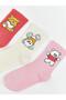 Lcw Bear Printed Girls' Socks 3-Piece (W5) - 2