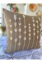 Panch Punch Cushion Cover Handmade Lavender Model 43X43 cm Khaki Green - 2
