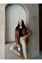 Women's Gold Foil Printed Puffer Coat 25113 - 5