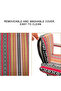 Paradiso Floor Lounge Chair - Sand Proof Polyester Beach & Camping Chair - BROWN - 7