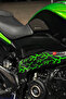 Neon Green Lightning-Strelok Sticker Set for Motorcycle and Helmet (16 Individual Lightning Stickers in Total) - 3