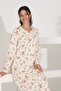 100% Cotton Long Sleeve Women's Dress 91225 - 3