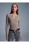 10819 Wool Blend Fine Knitwear - Mink M. - 3