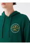 Xside Green Long Sleeve Printed Men's Hoodie - 4