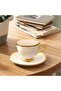 Set of 2 Gold Detail Porcelain Cups - 4