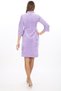 Women's Stone Embroidery Collar Detailed Slim Fit Pattern Buttoned Stylish Young Cotton Velvet Home Dress - 2