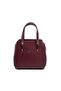 Burgundy - Burgundy Plain Women's Handbag Sp1136