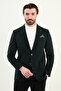 Plain Slim Fit Wool Men's Jacket with Pocket Detail and Handkerchief Detail Khaki - 44316.25K - 4