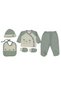 100% Cotton 10 Piece Bro Embroidered Newborn Baby Boy Hospital Discharge Set (Boxed) - 4