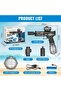Electric Water Guns, 320ML Full Automatic Electric Squirt Gun with Muzzle Flash - 2