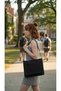 Black Street Style Canvas Messenger Bag, Tote Bag, Pinterest Bag, Book Bag, Y2K Bag - 5