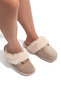 Maya Women's Buckle House Slippers Beige 37/41