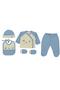 100% Cotton 10 Piece Bro Embroidered Newborn Baby Boy Hospital Discharge Set (Boxed) - 5