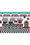 10x7ft 50s Retro Rock N Roll Diner Party Backdrop Sock Hop Dance Cosplay Prom Photography Bac