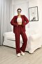 Hooded Zippered Wide Leg Modal Fabric Tracksuit Set - 2