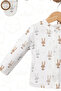 100% Cotton Organic Sheep Patterned Newborn Hospital Discharge Set 5 Pieces - 2