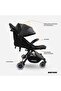 ESMIO - Baby Stroller, 5-Point Harness, Single Hand Fold, 0-4 Years (Up to 20 kg) - Black - 2