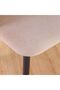 Flamingo Dining Chair Set of 2 - Grey Marble & Brown Faux Leather, Metal Frame, Stylish Upholstery - 5
