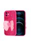 غطاء حماية للكاميرا لهاتف iPhone 12 بتصميم شخصية JoieCreatif Kapya - وردي فاتح - 3