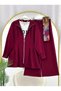 Belted Zippered Oy.Sho Fabric Jacket Pants Casual Double Set