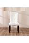 Brody Dining Chair Set of 2 - Solid Wood White/Dark Walnut Upholstered - 33x53x55cm, 2-Year Warranty - 3
