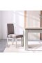 Olivos Dining Chair Set of 2 - Grey & Oak Solid Wood Upholstered Dining Chairs, 2 Years Warranty - 2
