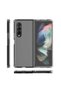 غطاء حماية متوافق مع هاتف Galaxy Z Fold 4 طراز N7TH نيترو مضاد للصدمات من السيليكون - عديم اللون - 5