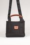 Women's Canvas Crossbody Mini Tote Bag Black - 2