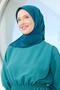 وشاح حريري أخضر زمردي من المدينة المنورة