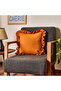 Soft Fancy Throw Pillow - Mustard - 40X40 cm