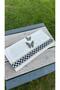 New Year's Collection Velvet Towel with Border and Emblem (30X50 cm) – Gift Wrapped – Handmade Special - 5