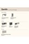 Zenith 2-Door Glass Bookcase - White Oak & Cement - Stylish Storage Cabinet with 2-Year Warranty - 4