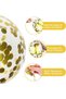 15 Balloon Bouquets (5 Black, 5 Gold, 5 Transparent Gold Confetti Balloons) Birthday Adult Children - 2