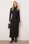 Black Unlined Plain Knitted Waist Belt Detail Diver/Scuba Hijab Dress Tctaw26Eb00052 - 2