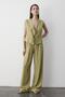 Khaki 3 Lace-Up Vest Muslin Set